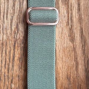 Green Maledan Stretchy Solo Loop Apple Watch Band 38, 40, 41, 42, 44, 45, and 49